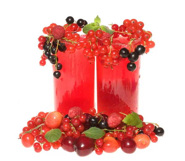 Фруктовые коктейли с ягод Стоковое Фото