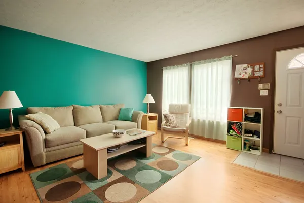 Чирок и коричневая общая комната Стоковое Изображение