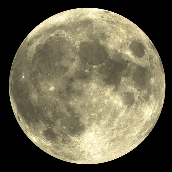 Полная Луна - желтый — стоковое фото