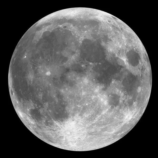 Полная Луна - серый — стоковое фото