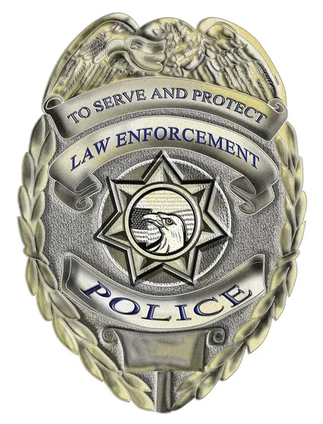 Шериф закон правоохранительных органов полиции значок — стоковое фото