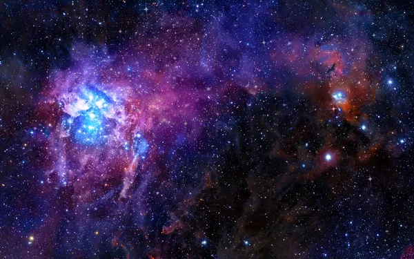 Звездная глубокая туманность космоса и галактика — стоковое фото